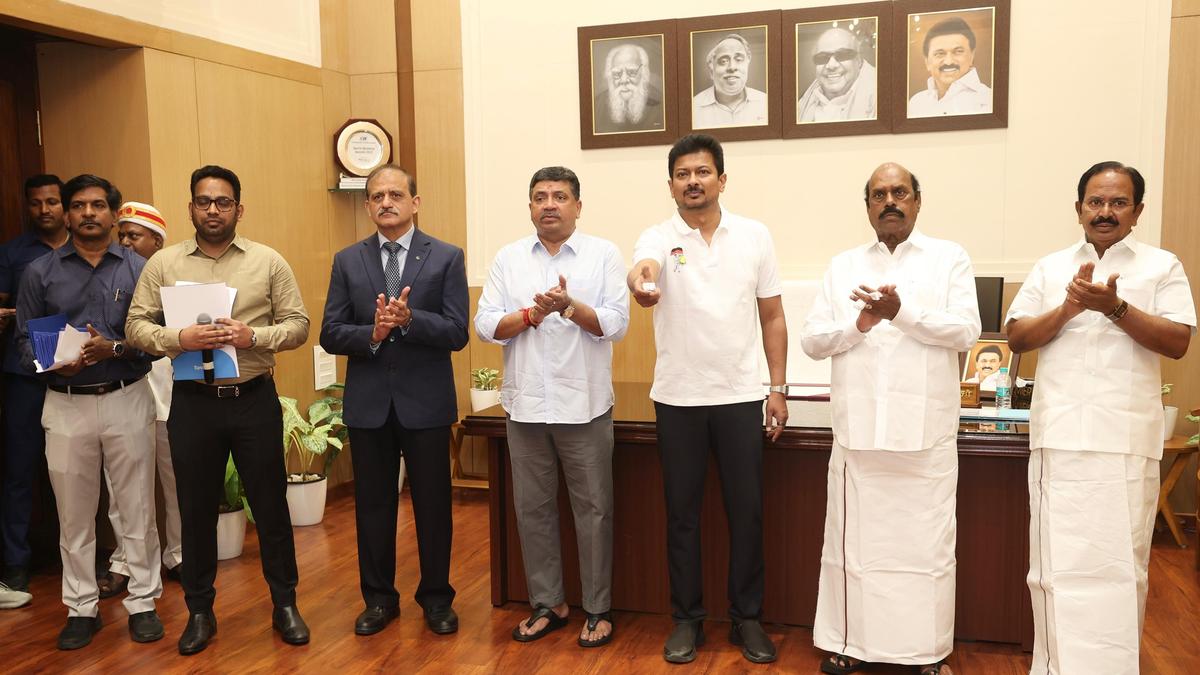 Udhayanidhi unveils foundation for ₹64-crore sports infrastructure works
