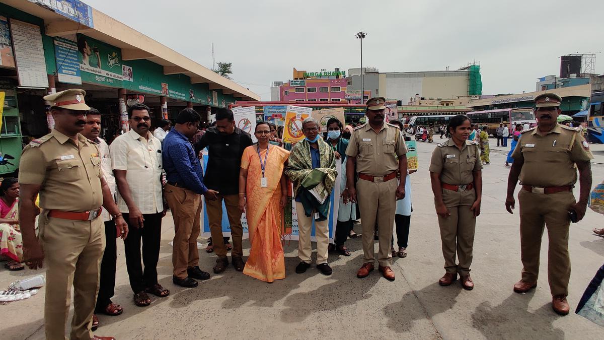 Rally against drug abuse and illegal trafficking held in Arcot near Ranipet