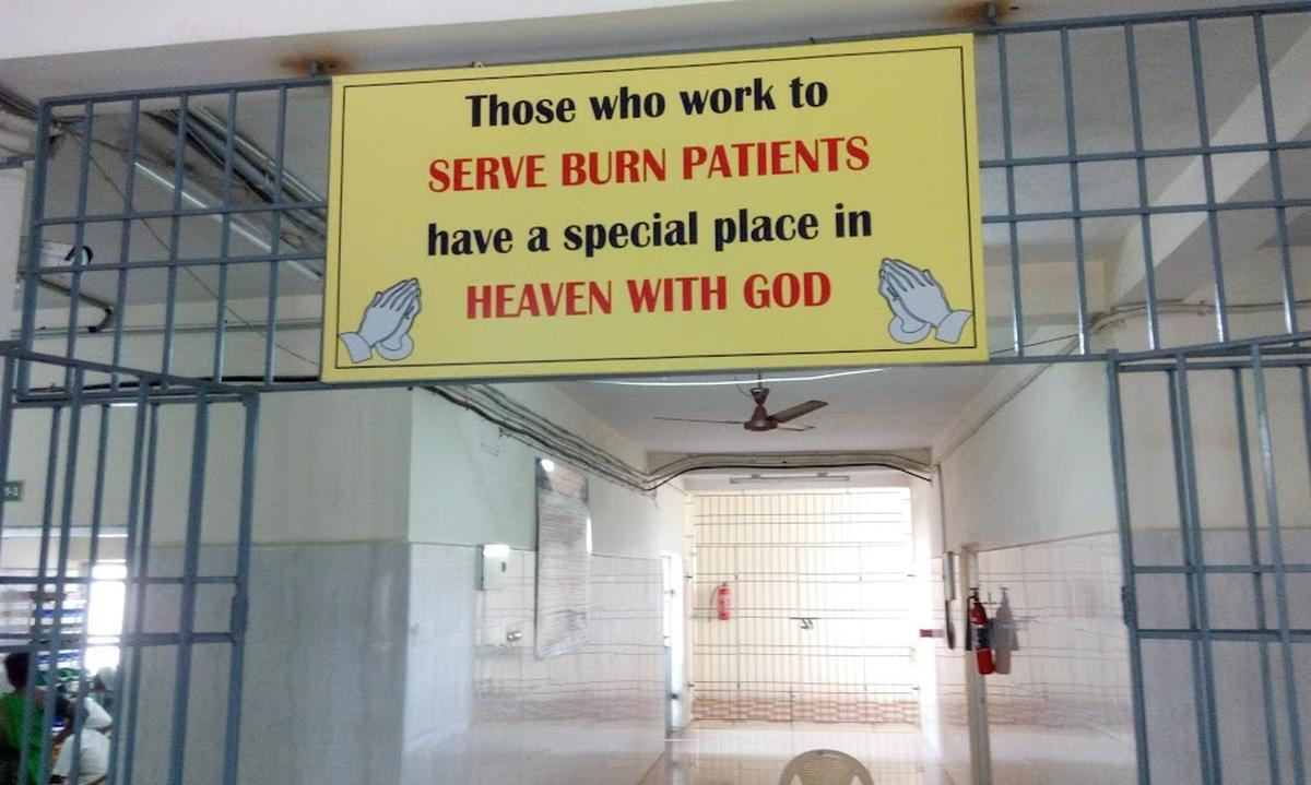 The burns unit at Government Kilpauk Medical College (KMC), Chennai  The burns unit at Government Kilpauk Medical College (KMC), Chennai