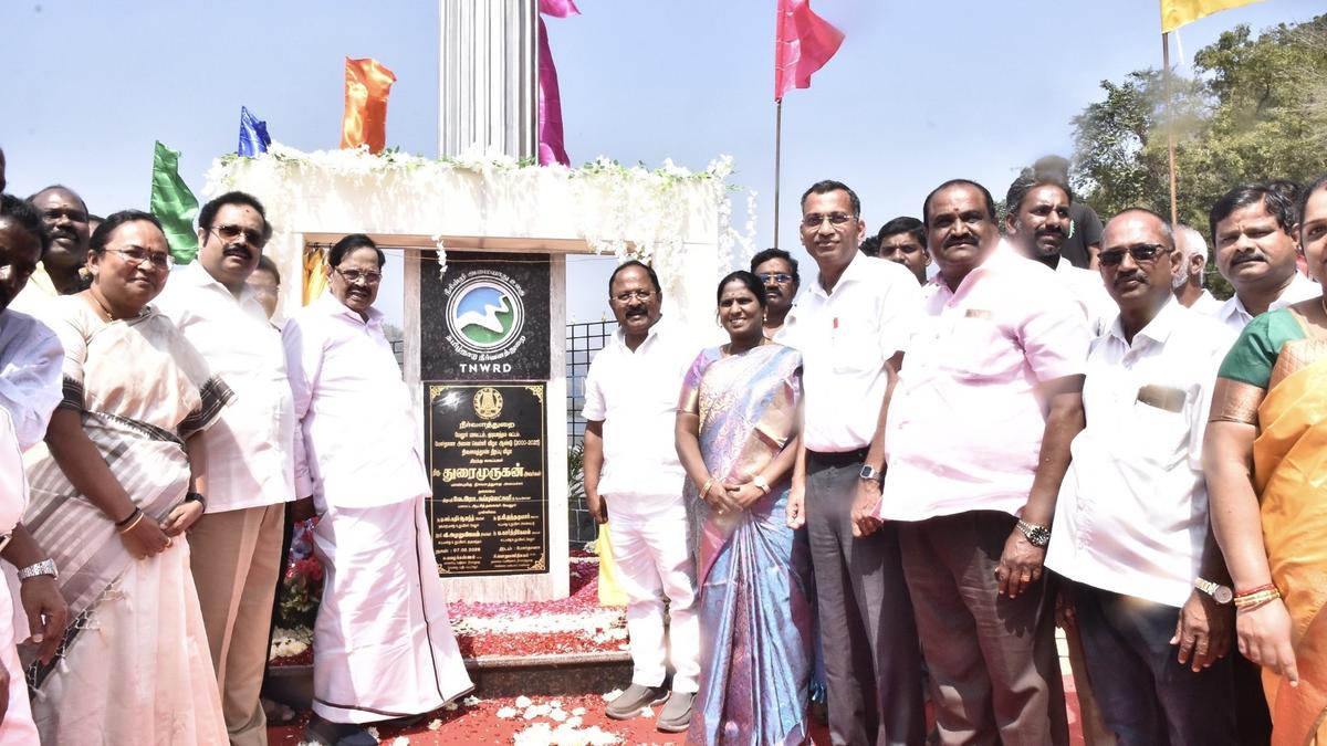 Minister opens memorial pillar for Mordhana dam in Vellore for completion of 25 years
