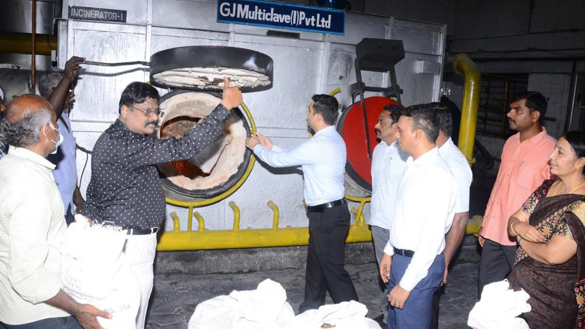 2,330 kg of ganja destroyed by the NIB CID unit in Chennai