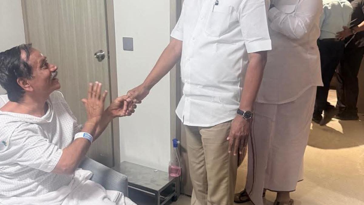 CM Stalin visits BJP leader H. Raja in hospital