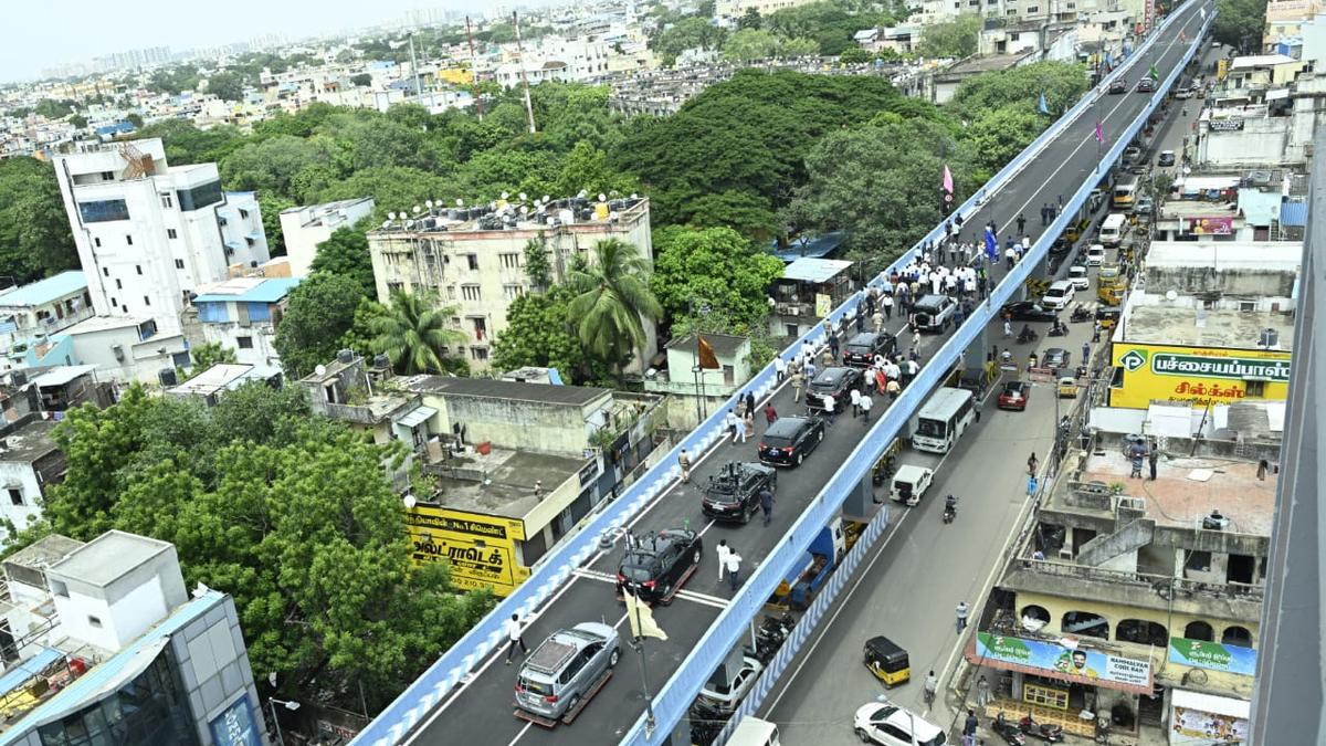T.N. CM Stalin inaugurates Chennai’s longest flyover, named after late MLA J. Anbazhagan, in T. Nagar