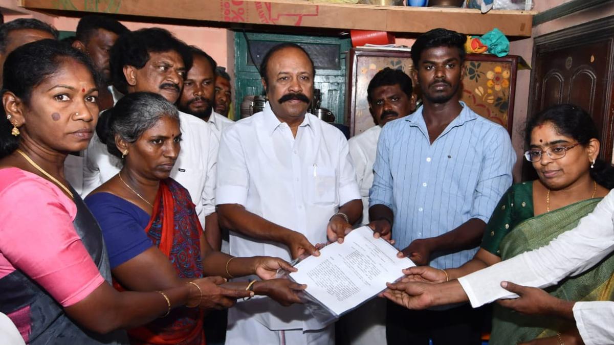Sivaganga custodial death: Victim’s brother given government job; Minister hands over appointment order