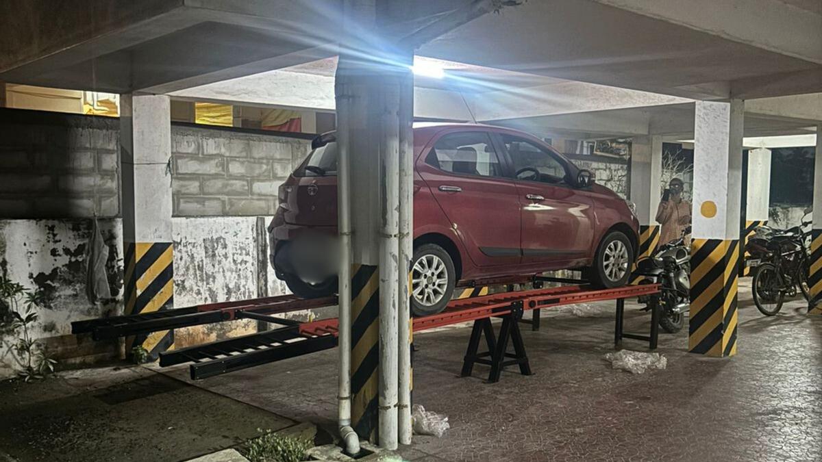 Car owners install ramps to safeguard vehicles from Chennai floods