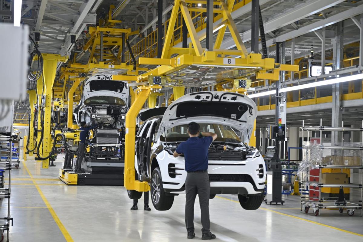 Inside the Jaguar Land Rover (JLR) & Tata Motors plant at Panapakkam village in Ranipet on the day of its inauguration on February 9, 2026