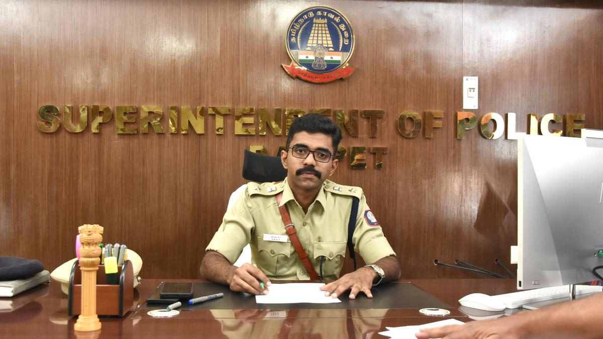 New Ranipet SP Sibin assumes charge