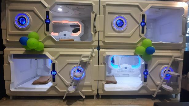 Sleeping pods set up at Chennai airport