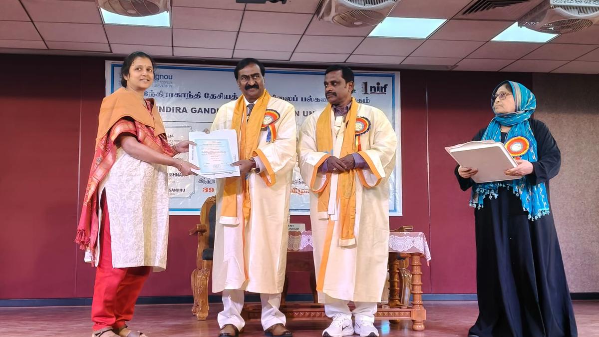 Over 1,700 students graduate from Chennai Regional Centre at the 39th Convocation of IGNOU