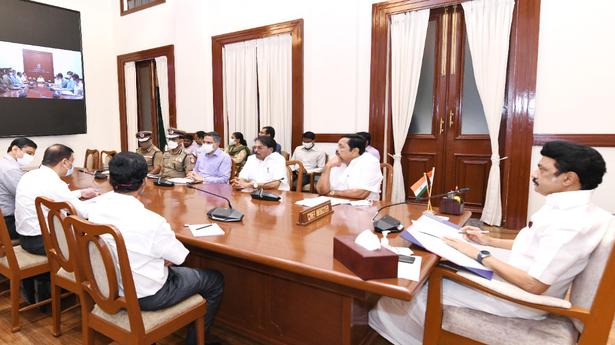 Stalin reviews precautionary measures to tackle rain