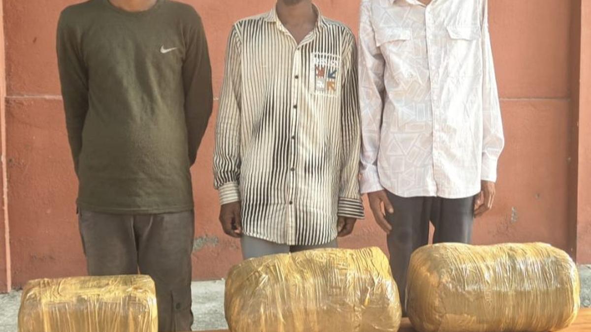 Three held for smuggling ganja from Andhra Pradesh