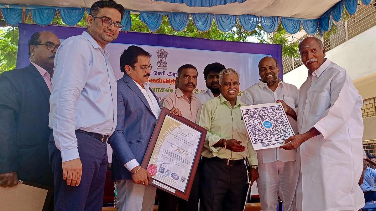 Govt. High school in Puducherry secures ISO certification
