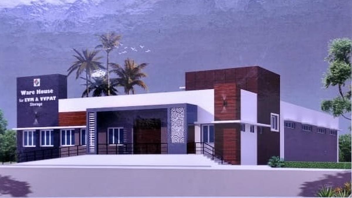 Work to construct permanent building to store EVMs- VVPAT in Ranipet, Tirupattur begins