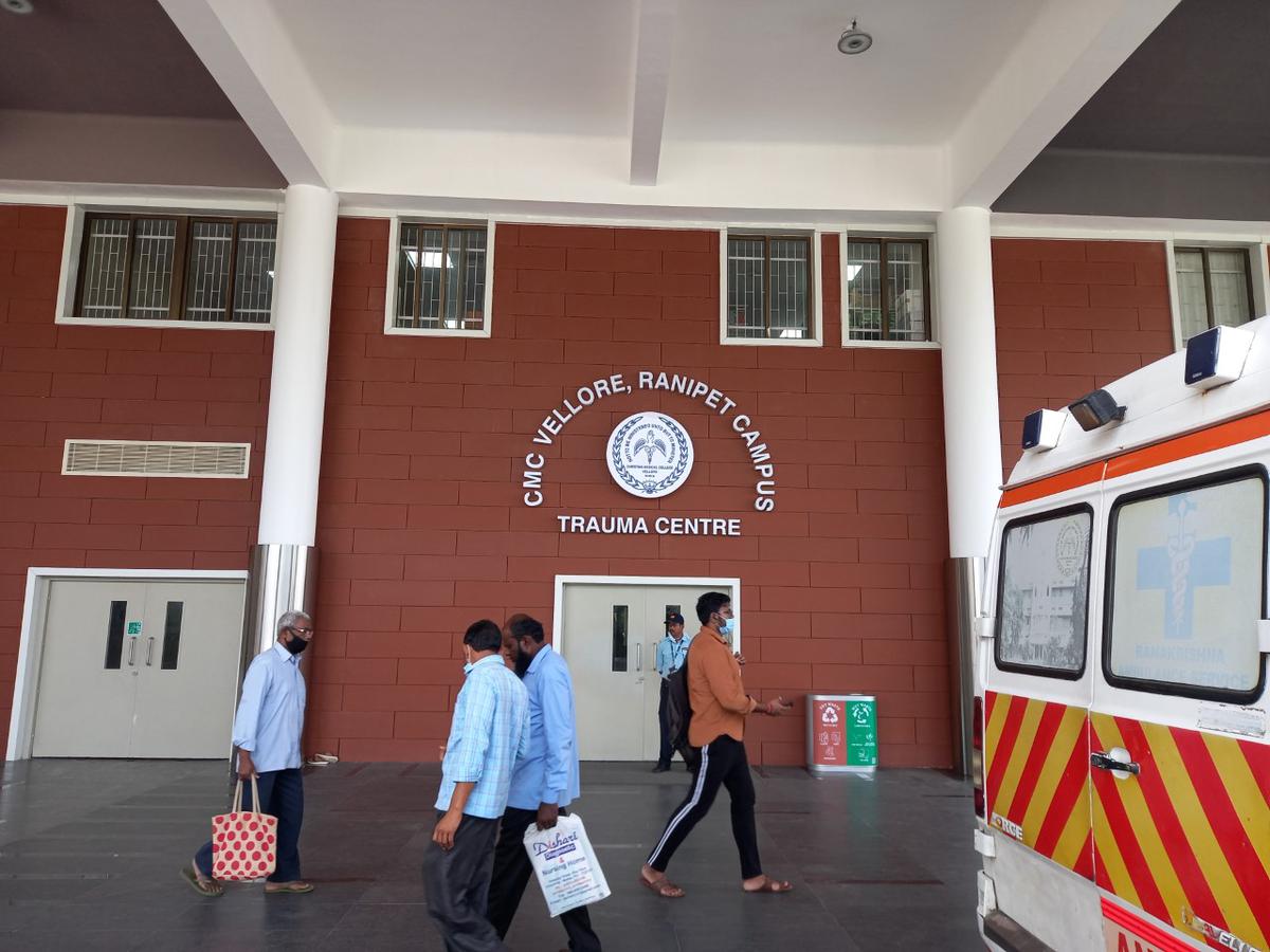 Trauma care centre on CMC’s new campus at Ranipet starts functioning