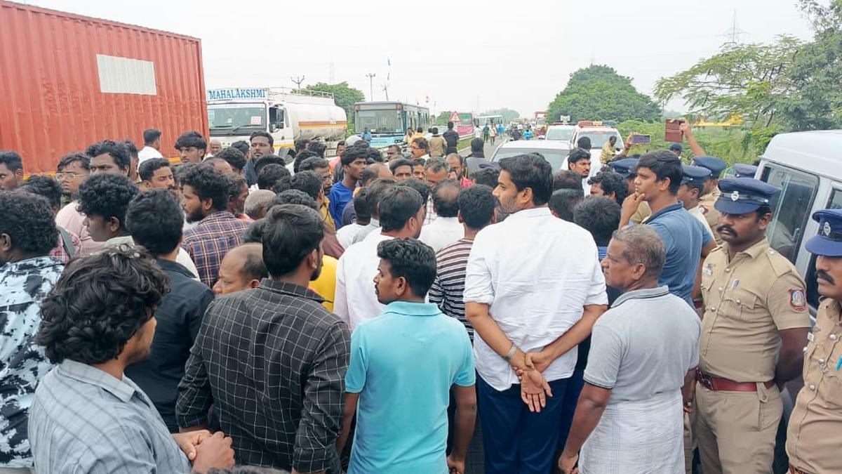 Speeding car runs over five women grazing cattle near the road in Thiruporur  