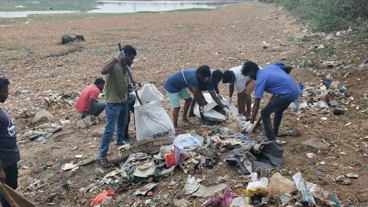 Residents protest against neglect of Thiruneermalai lake