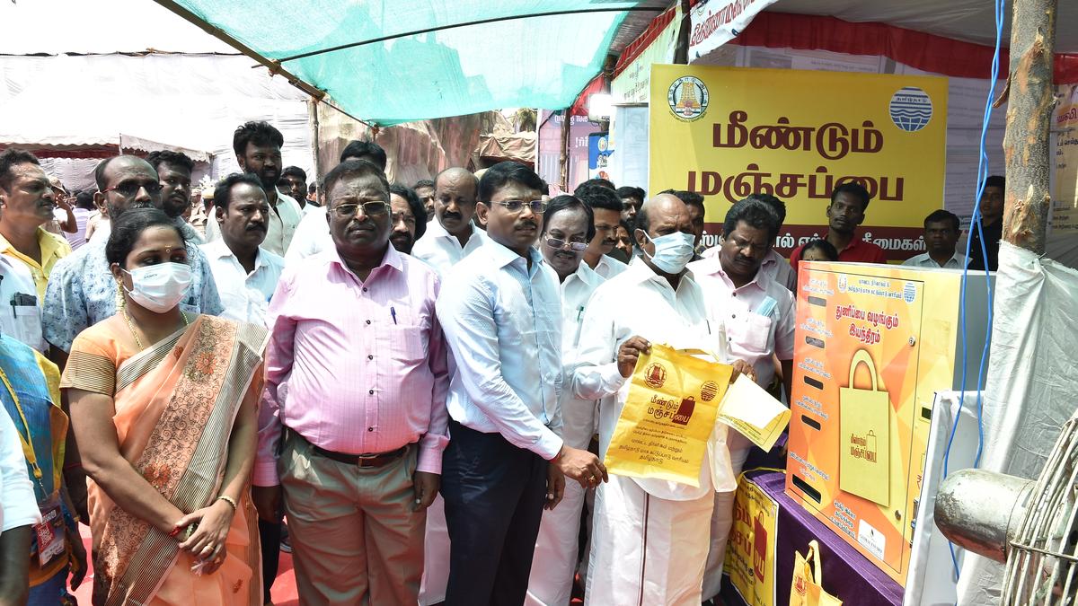 Cloth bag vending machines to be commissioned in Vellore, nearby