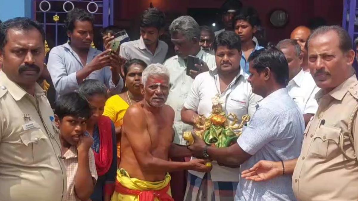 Panchaloha idol found near Nemili town in Ranipet