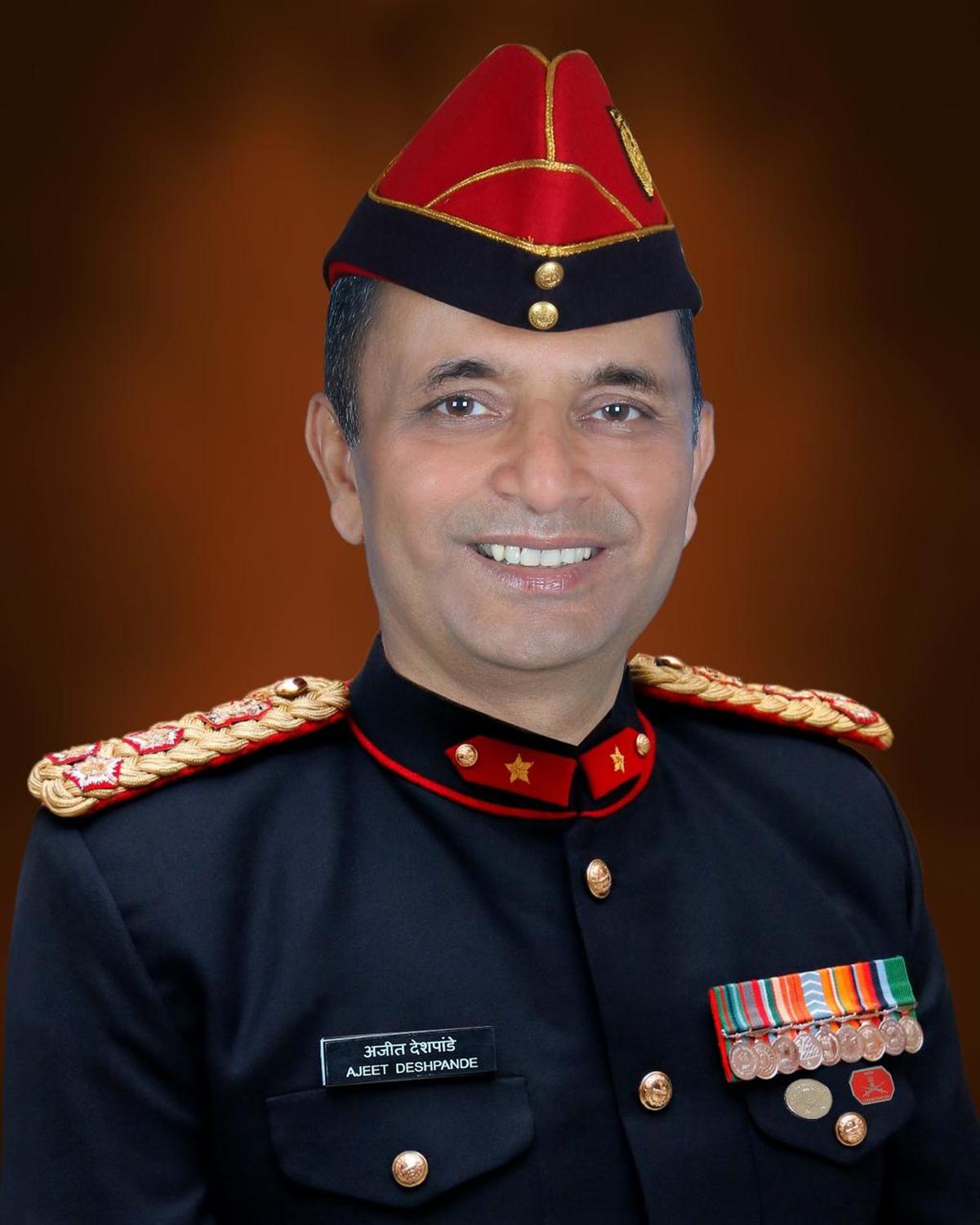 Brigadier Ajeet Ashok Deshpande, Commandant, AOC Centre, Secunderabad