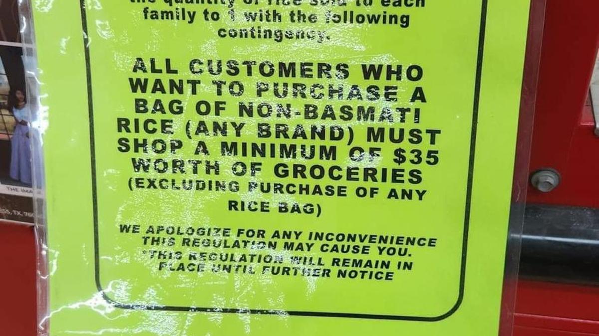 Rice bags off shelves as Telugus in U.S. storm supermarkets The Hindu