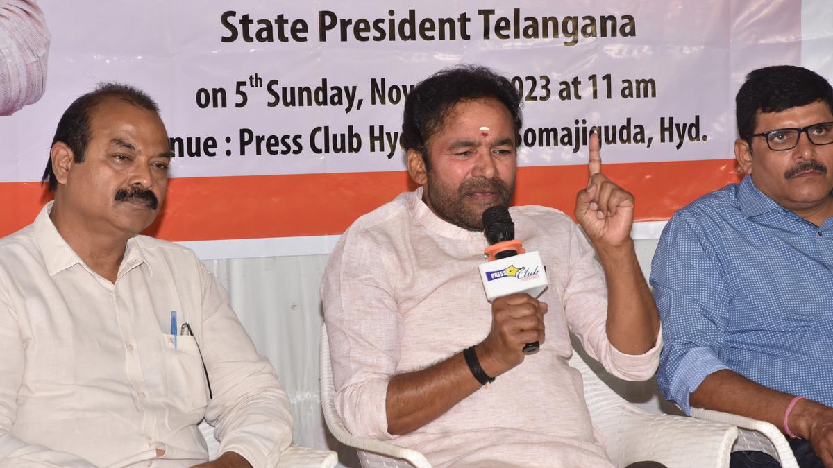 Will seek CBI probe in two hours if CM KCR gives permission to probe Medigadda barrage design flaws: Kishan Reddy