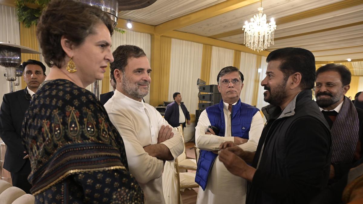 Congress senior leaders congratulate CM Revanth on unveiling Telangana Vision document; Rahul and Priyanka invited for Messi match
