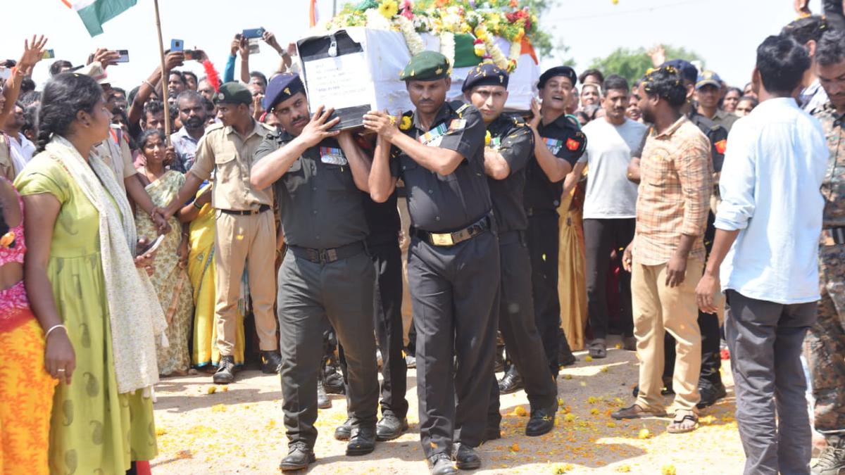 Lance Naik Niradi Ganga Prasad’s final rites held with military honours