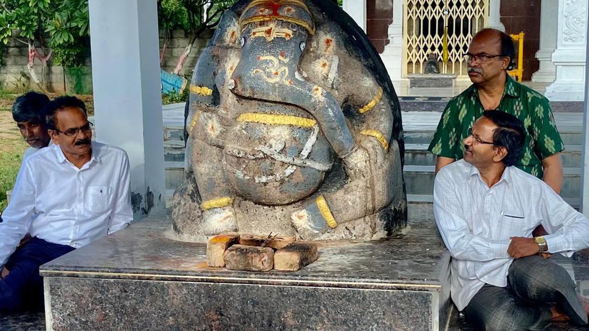 800-year-old Ganesha idol found on Hyderabad outskirts 