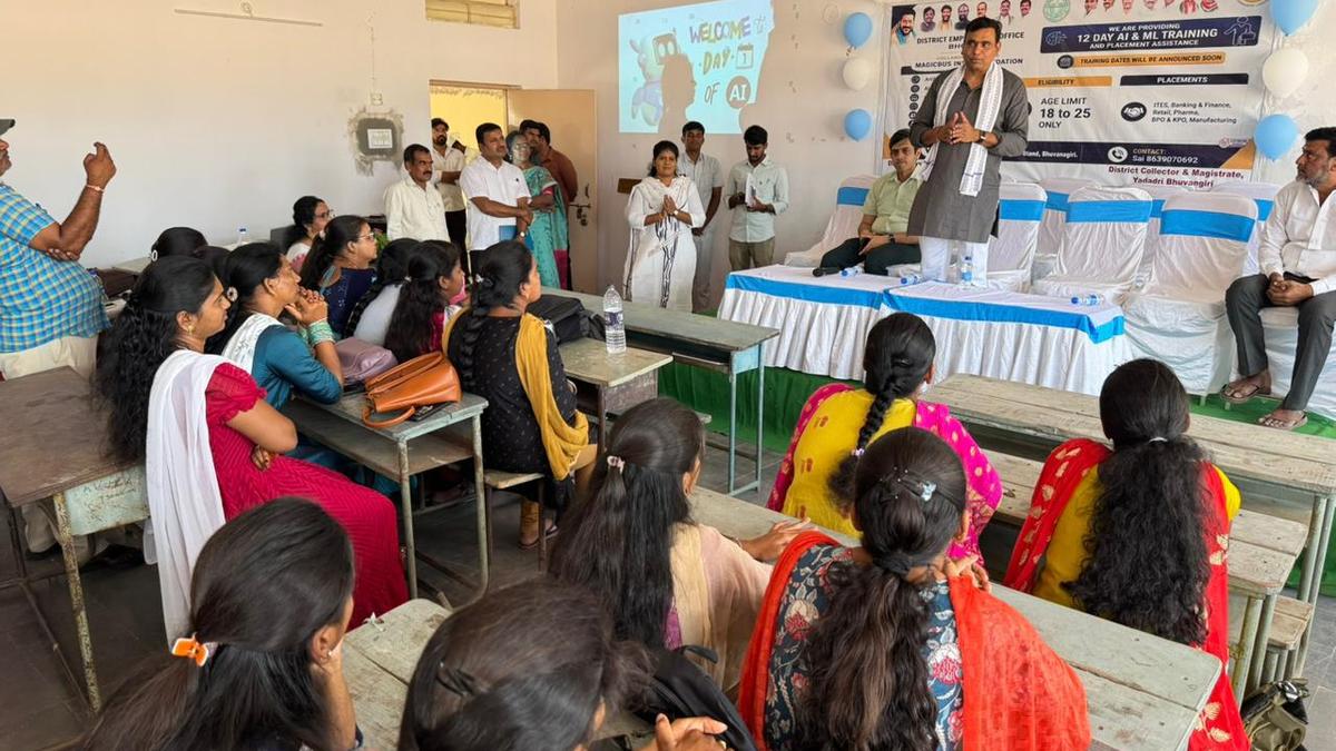 Free AI and technical skills training launched at Government Junior College in Bhongir