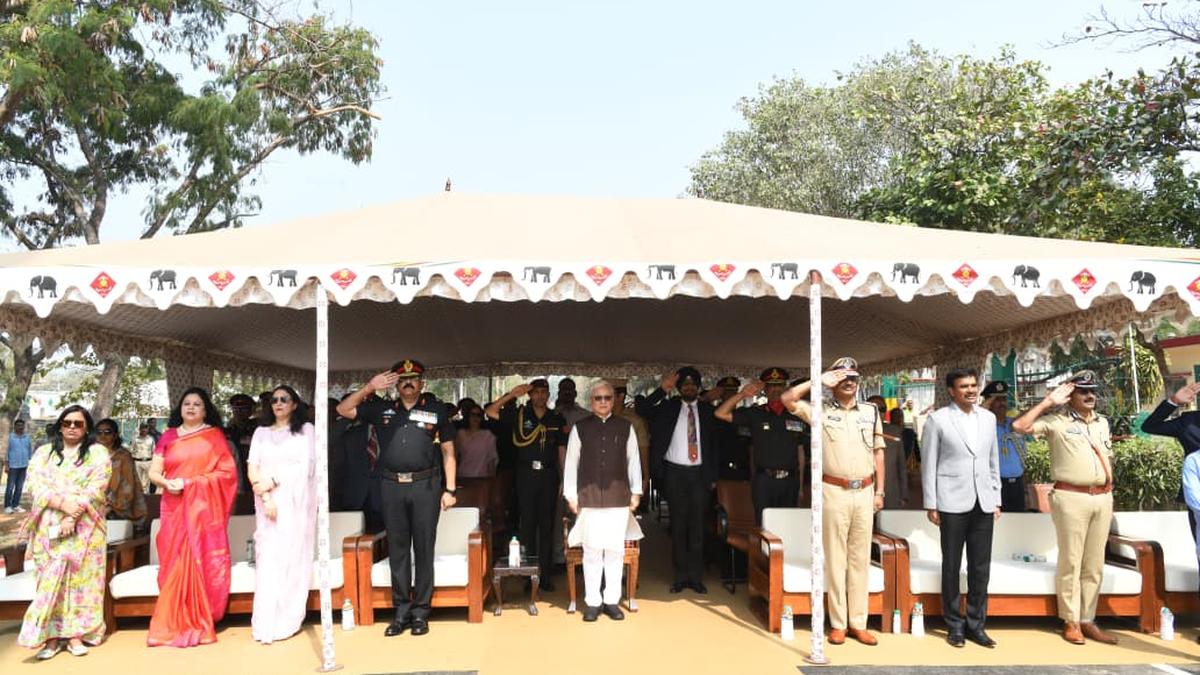 Governor inaugurates 108-foot national flag at Mehdipatnam Garrison