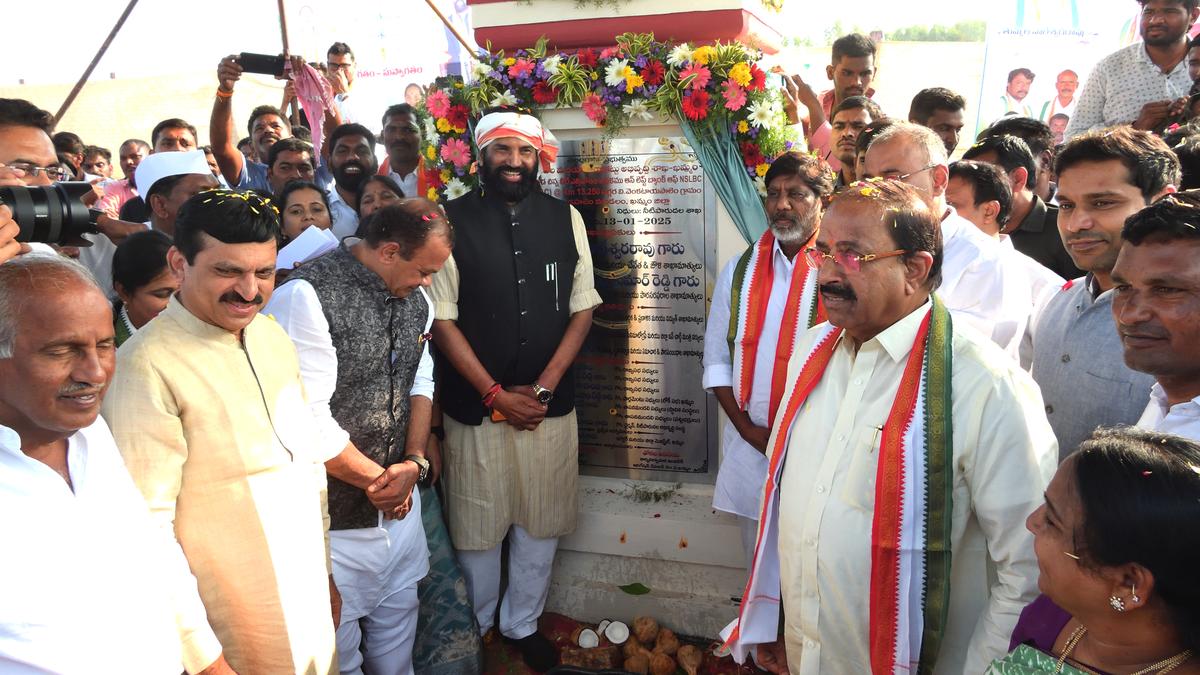 Stone-laying ceremony of Manchukonda Lift Irrigation scheme held