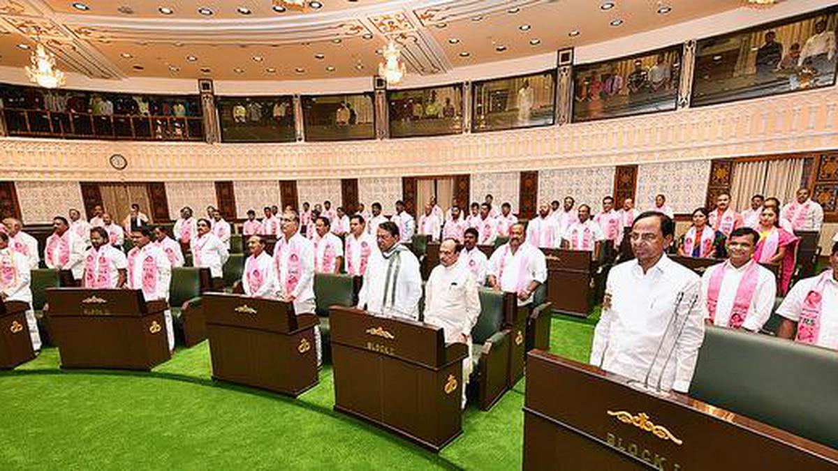 Newly elected members of second Telangana Assembly take oath The Hindu