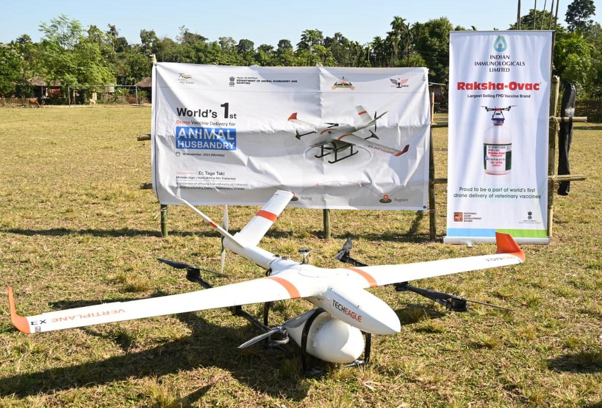 Drone delivery of animal vaccines takes wings