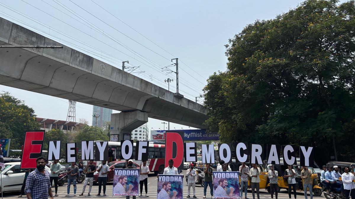 Unique protest held against Enforcement Directorate