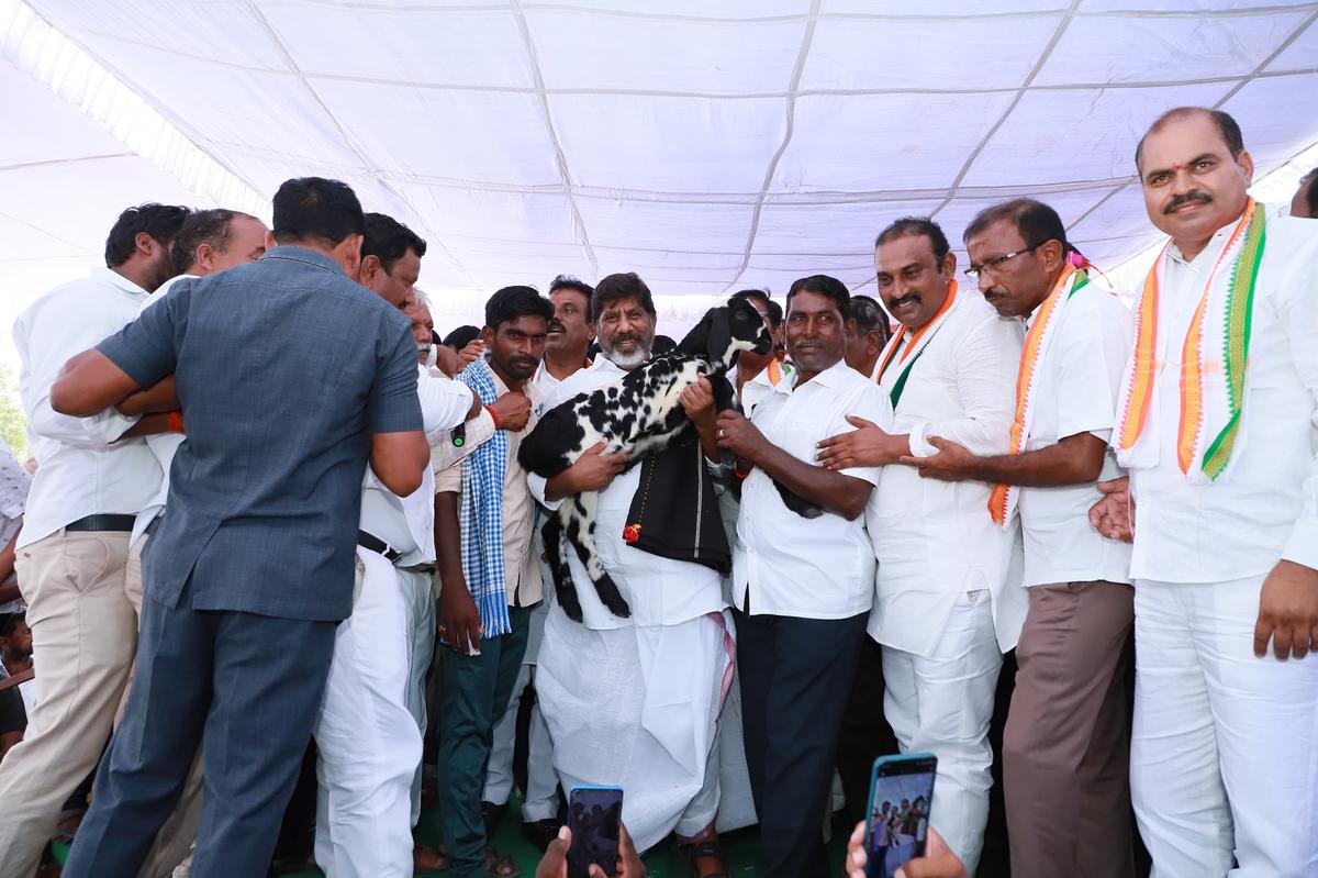 Deputy Chief Minister Mallu Bhatti Vikramarka at a meeting in Devarakadra constituency of the erstwhile Mahabubnagar district after laying foundation stones for 12 sub stations on Friday Deputy Chief Minister Mallu Bhatti Vikramarka at a meeting in Devarakadra constituency of the erstwhile Mahabubnagar district after laying foundation stones for 12 sub stations on Friday