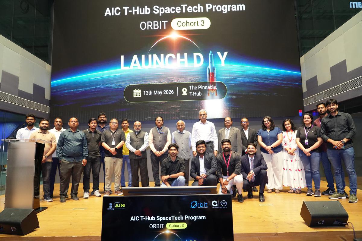 thehindu.com - The Hindu Bureau - 3rd cohort of AIC T-Hub SpaceTech accelerator Orbit takes off with 13 startups