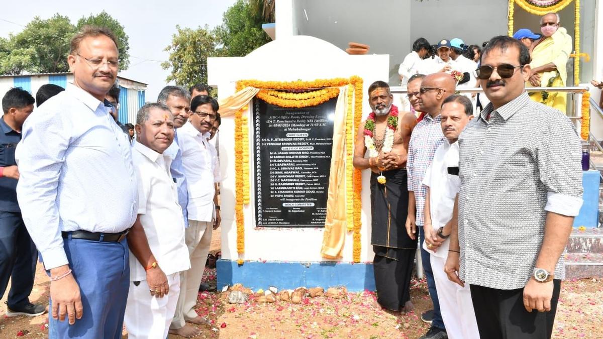 HCA president inaugurates cricket facilities in Mahabubnagar
