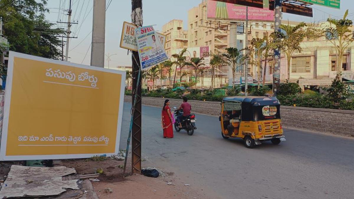 Posters and hoarding mocking ‘turmeric board’ appear in Nizamabad