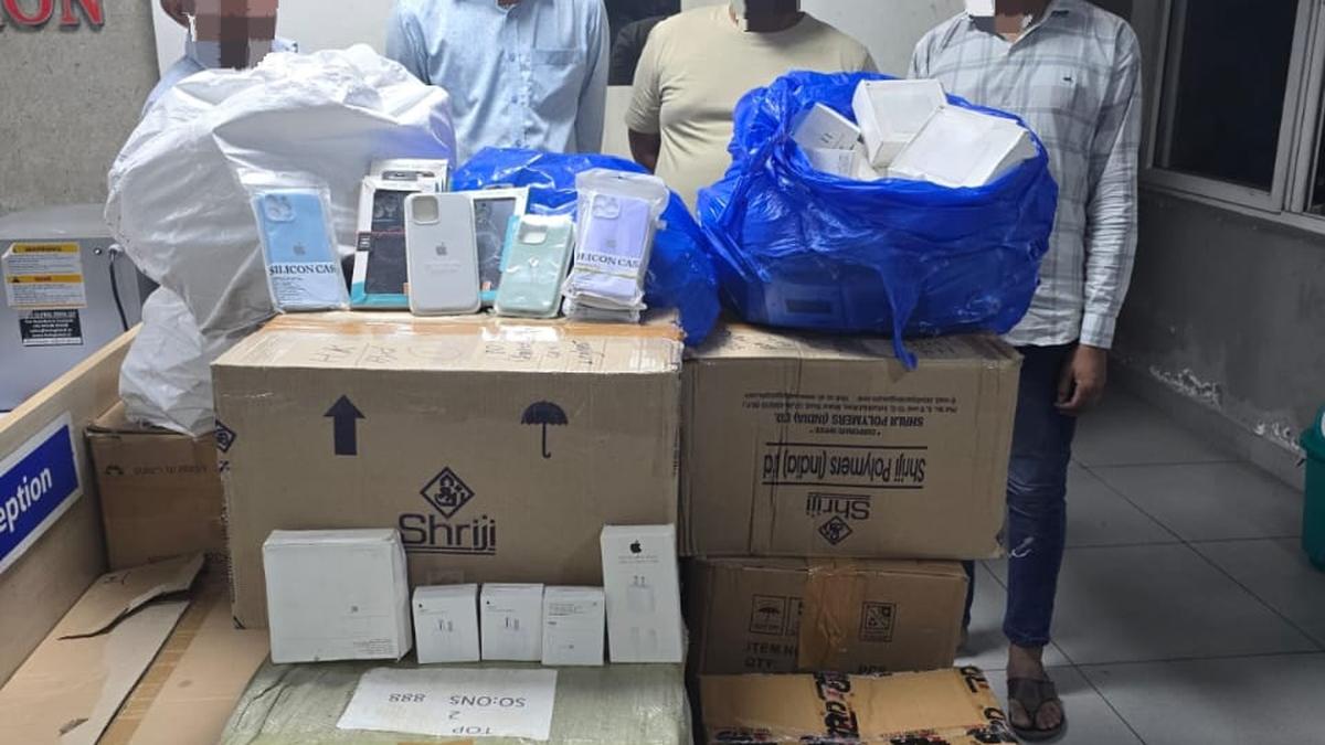 Fake Apple Accessories Seized Worth ₹2.42 Crore in Hyderabad Market