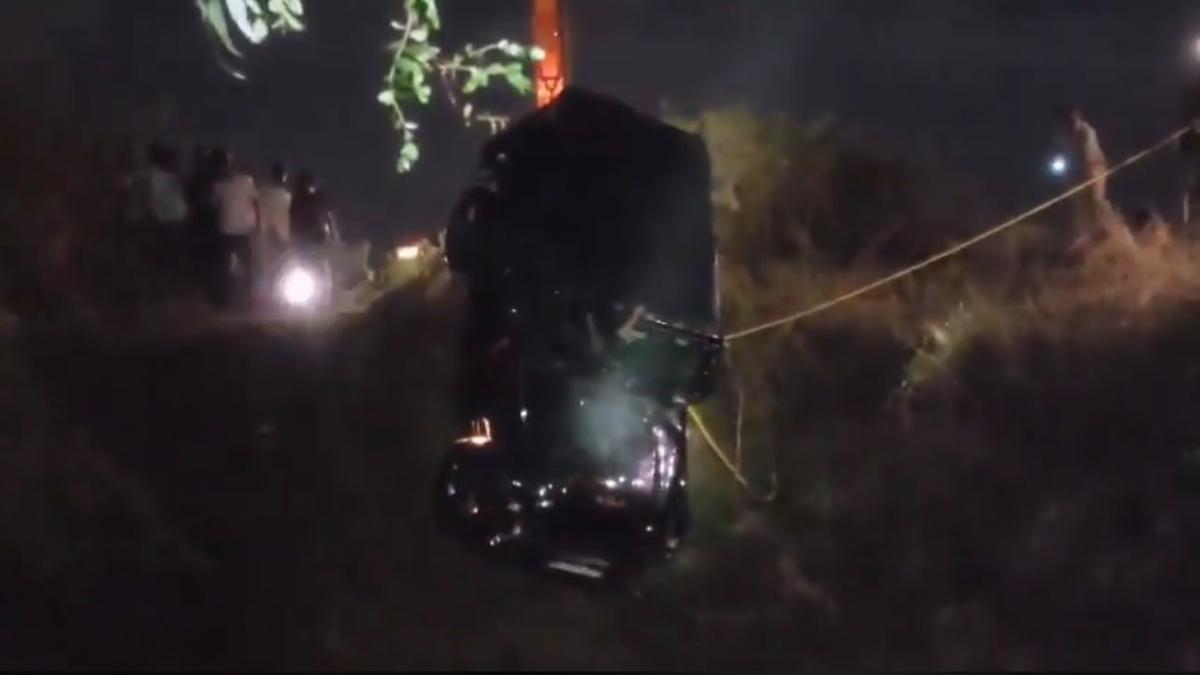 Drunk driving turns fatal as car plunges into well in Jagtial, one killed
