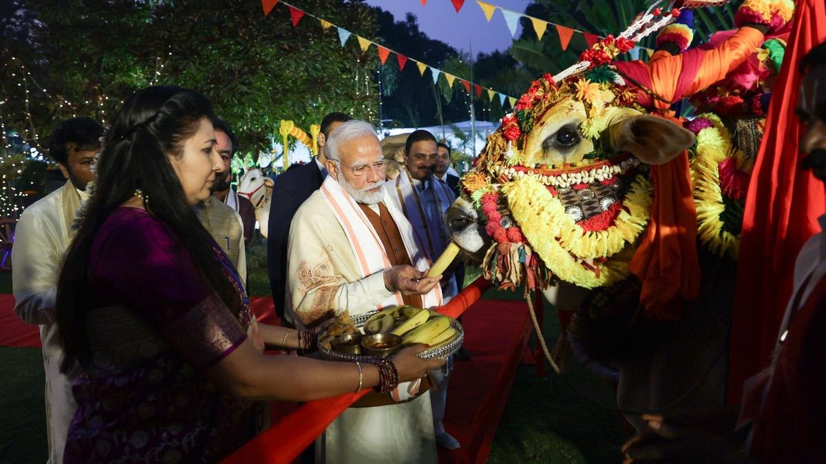 PM Modi at Sankranthi celebrations