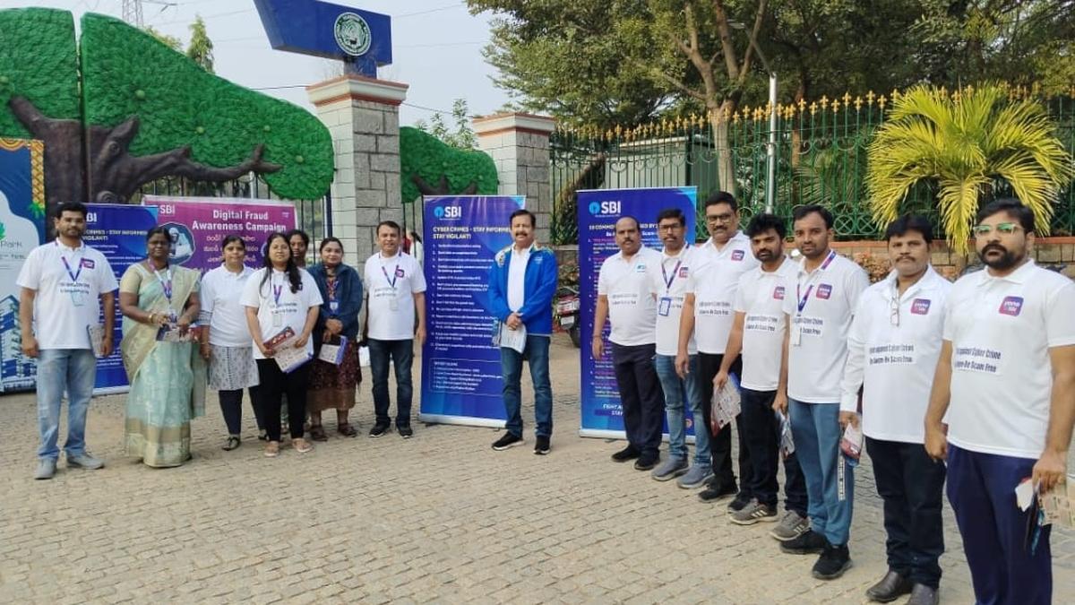 SBI conducts awareness drive on cyber frauds across Telangana 