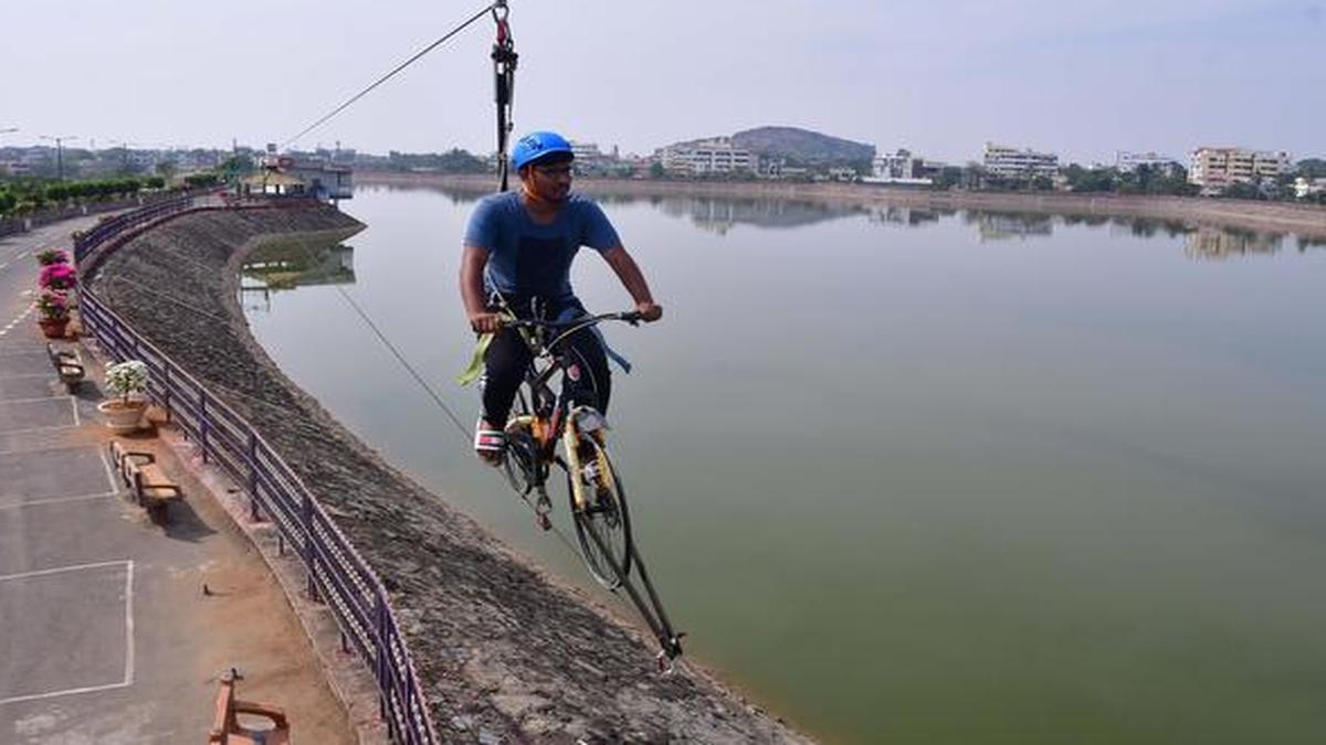 Suspension foot bridge coming up at Lakaram tank bund The Hindu