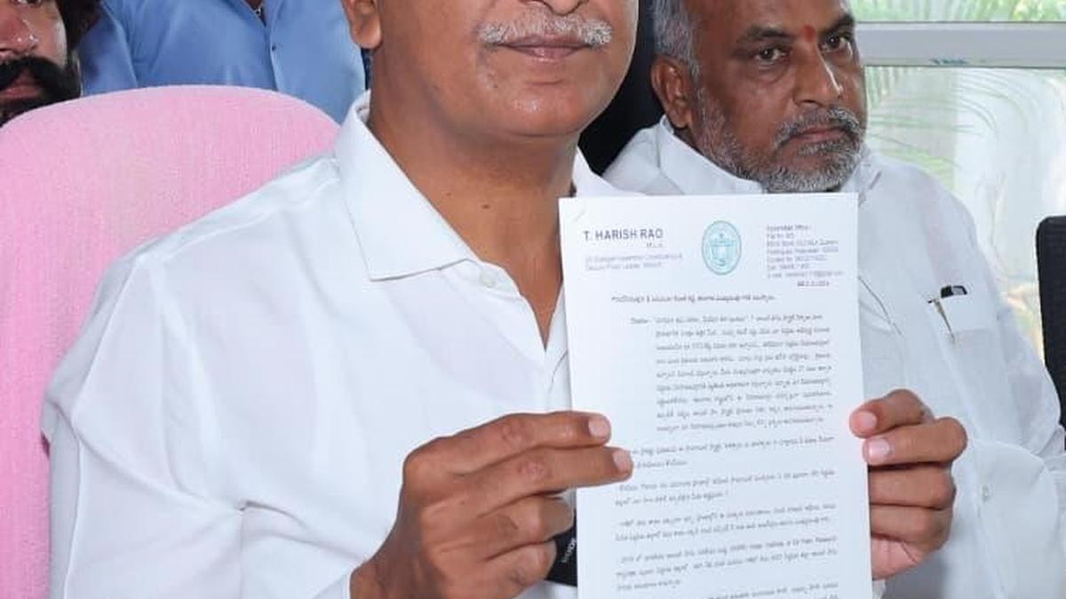 Harish Rao accuses govt. of cancelling ₹1,070 cr. work sanctioned to Siddipet