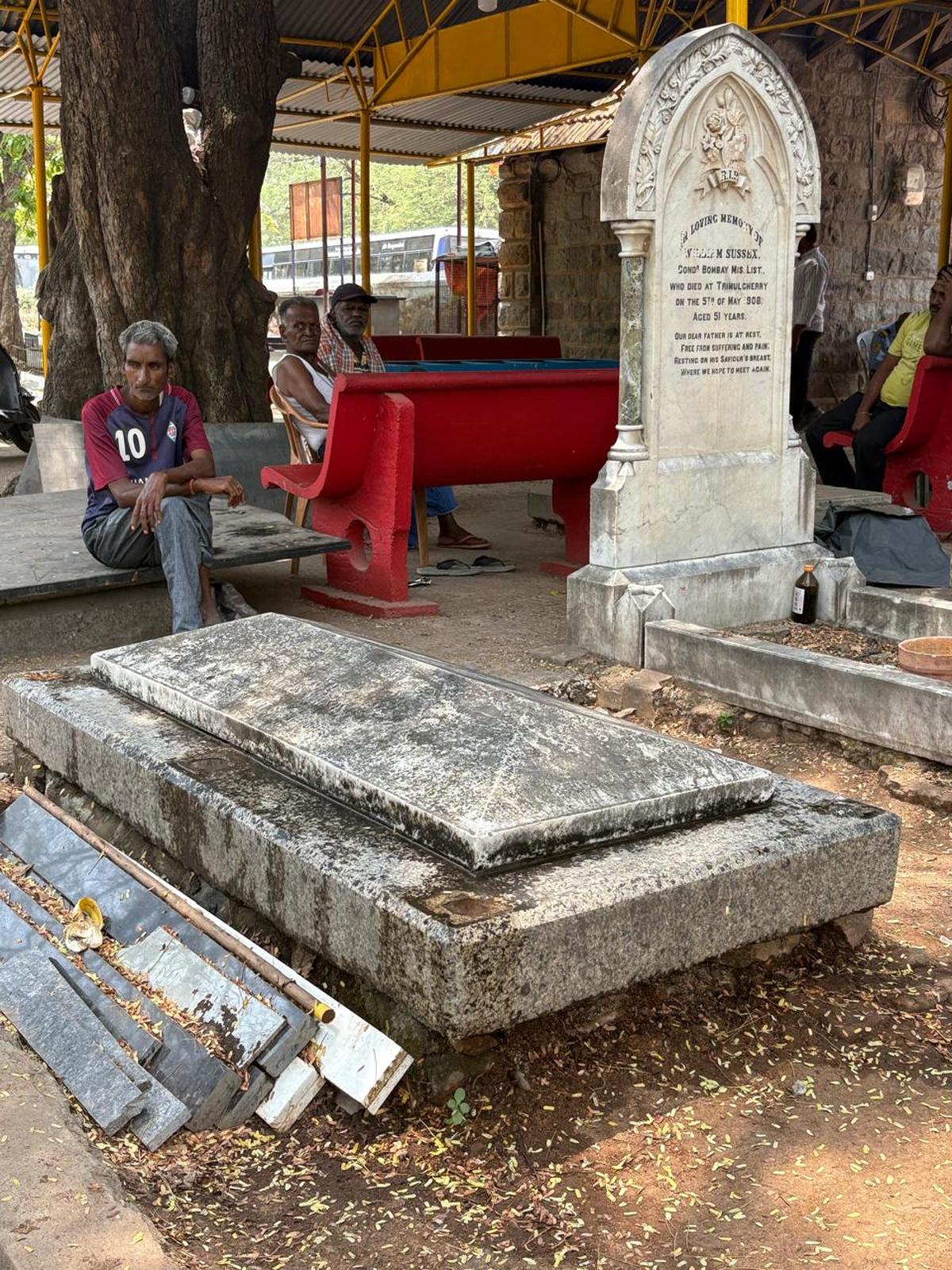 The grave of Lieutenant Charles Wilson (left) traced after 119 years to the Cemetery No. 12 at Trimuglherry in Secunderabad, Telangana. The grave of Lieutenant Charles Wilson (left) traced after 119 years to the Cemetery No. 12 at Trimuglherry in Secunderabad, Telangana.