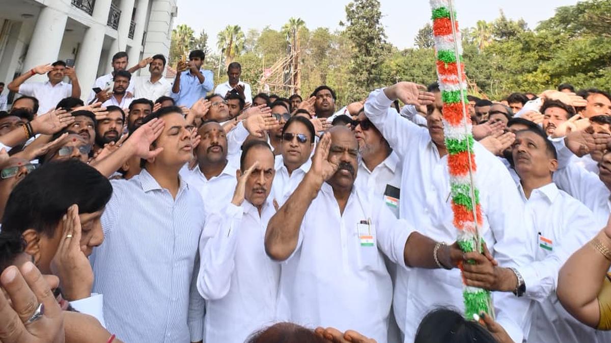 KTR alleges violation of Constitution in Telangana under Congress