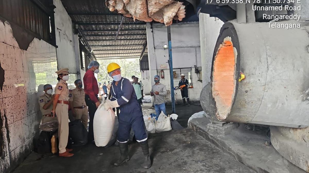 1,858 kg of narcotics worth over ₹25 crore incinerated in Cyberabad