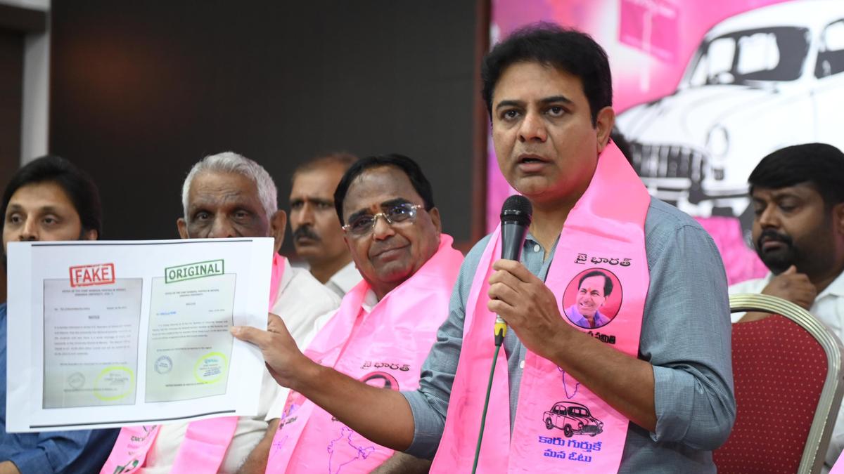 ECI biased towards Modi, Shah and Revanth: KTR