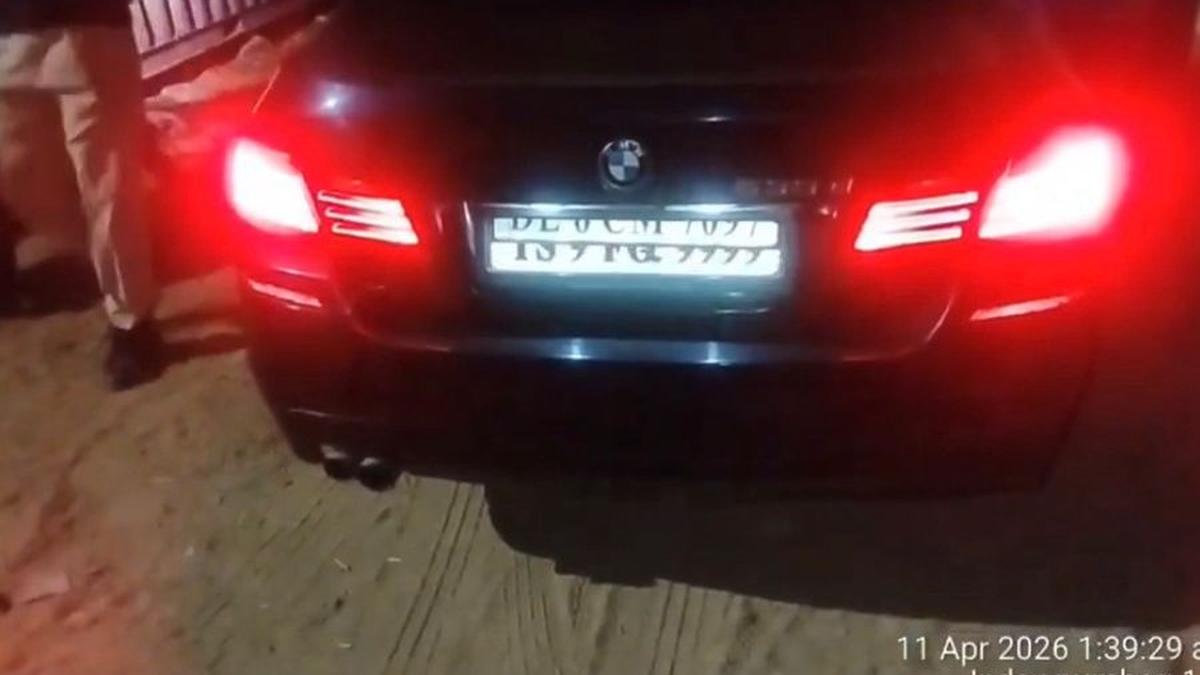 BMW with flip number plate seized during drunk driving check in Jubilee Hills