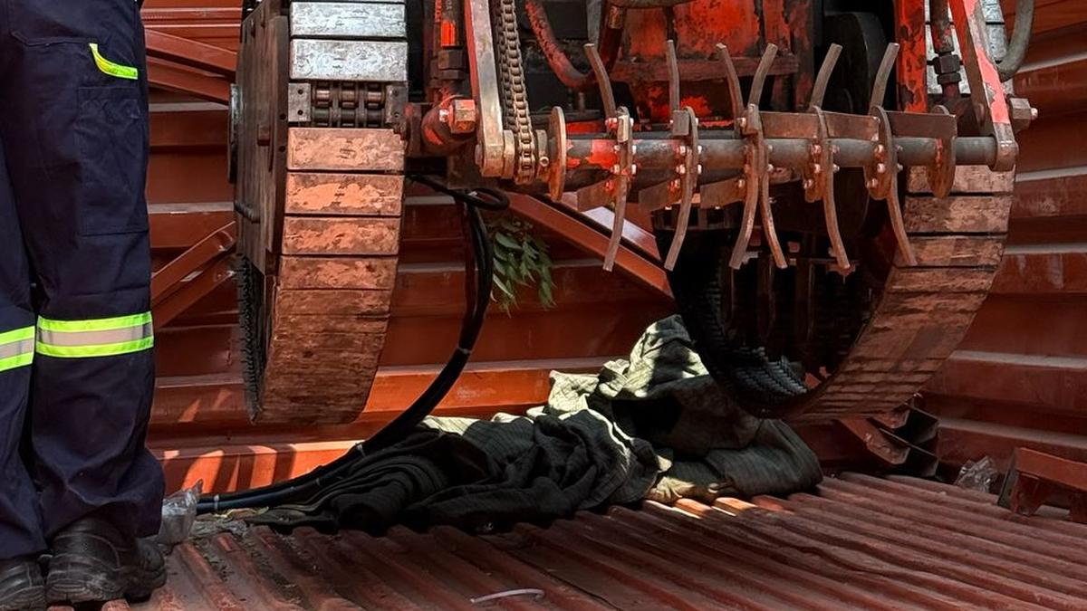 Hydraulic sludge robot deployed to cut stones, move through debris in Telangana SLBC tunnel on 19th day of rescue work